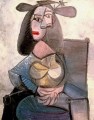 Frau dans un fauteuil 1948 kubist Pablo Picasso